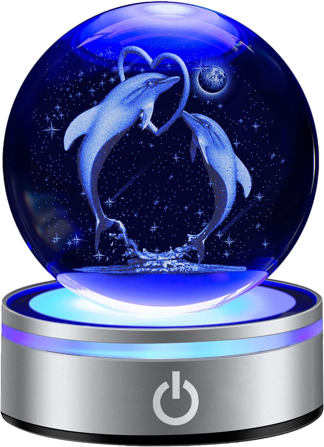 IFOLAINA 3D Solar System Crystal Ball Model Gift Space Astronomy Gift Planets Multicolor Universe Globe Ball Science Astrophysics Gift Night Light Kids Bedroom Adults Gift