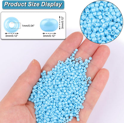 10100 Pcs Size 11/0 Glass Seed Beads, 2 mm Dark Green Small Mini Spacer Loose Pony Beads for Jewelry Making and DIY Crafts - Colors B