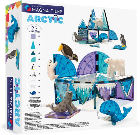 MAGNA-TILES Arctic Animals 25-Piece Magnetic Construction Set, The ORIGINAL Magnetic Building Brand