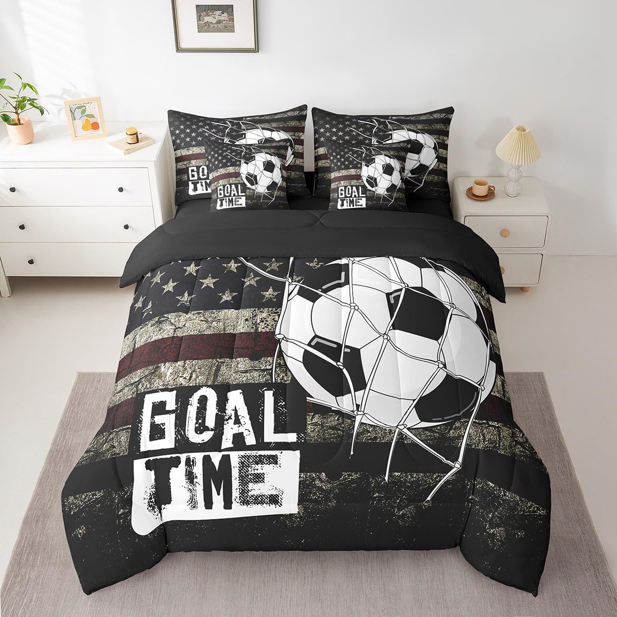 Erosebridal Chemistry Comforter Set with Sheets Full Size Periodic Table of Elements Bed in A Bag 7 Piece Science Chemistry Lovers Bedding Set for Kids Boys Children Bedroom Modern Black Bed Sets