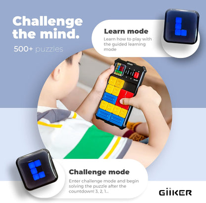 GiiKER Super Slide Puzzle Games, Original 500+ Challenges Brain Teaser Puzzle, Toys for Kids Teens, Travel Games Birthday Stocking Stuffers for Boys Girls, Activities for Road Trips