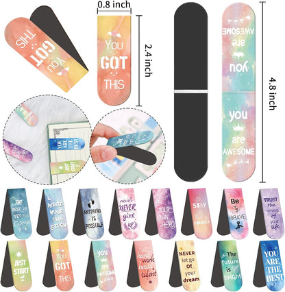 Magnetic Bookmarks - Tumwisk 24PCS Bible Bookmark Christian Bookmarks Cross Bookmark Book Magnets, Magnetic Cross Page Holders for Bibles Study, Religious Gifts for Teacher Students Book Lovers