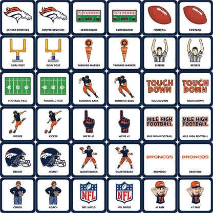 MasterPieces Sports Games - NFL Matching Game - Game for Kids and Family - Laugh and Learn