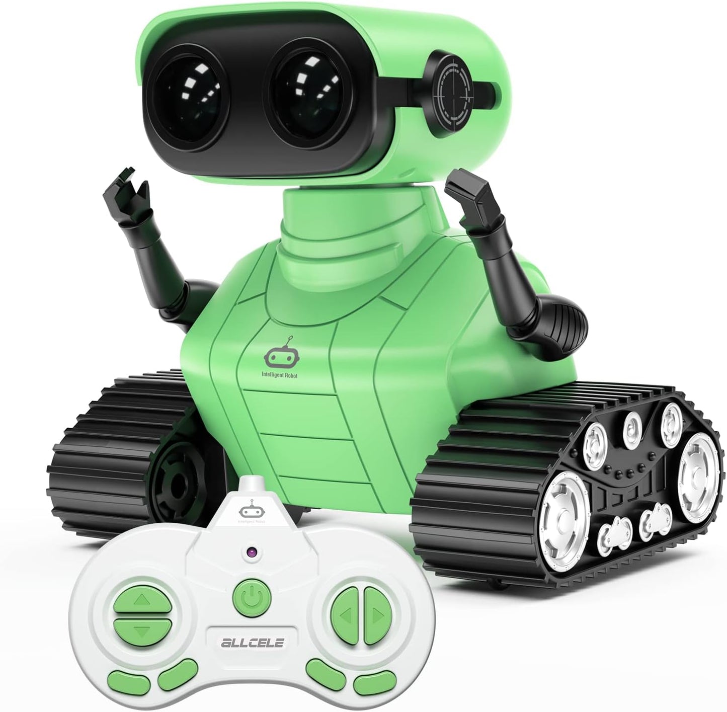 ALLCELE LED RC Robot Toys for Girls with Programming, Music, Demo and LED Function, Remote Control Robot Toy, Gift for Girls 3-8 Years Old Blue Pink