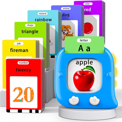 Kidzdo Dinosaur Sight Words Talking Flash Cards for 2 3 4 5 6 Years Old Boys and Girls, Easter Stuff Birthday Gifts for Toddler, Pocket Speech Learning Toys Helps Language Delay Kids, Green