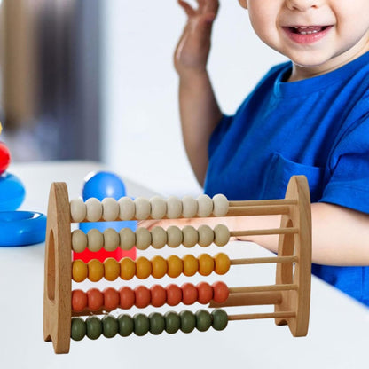 Wooden Abacus for Kids with Colorful Beads Counting Abacus
