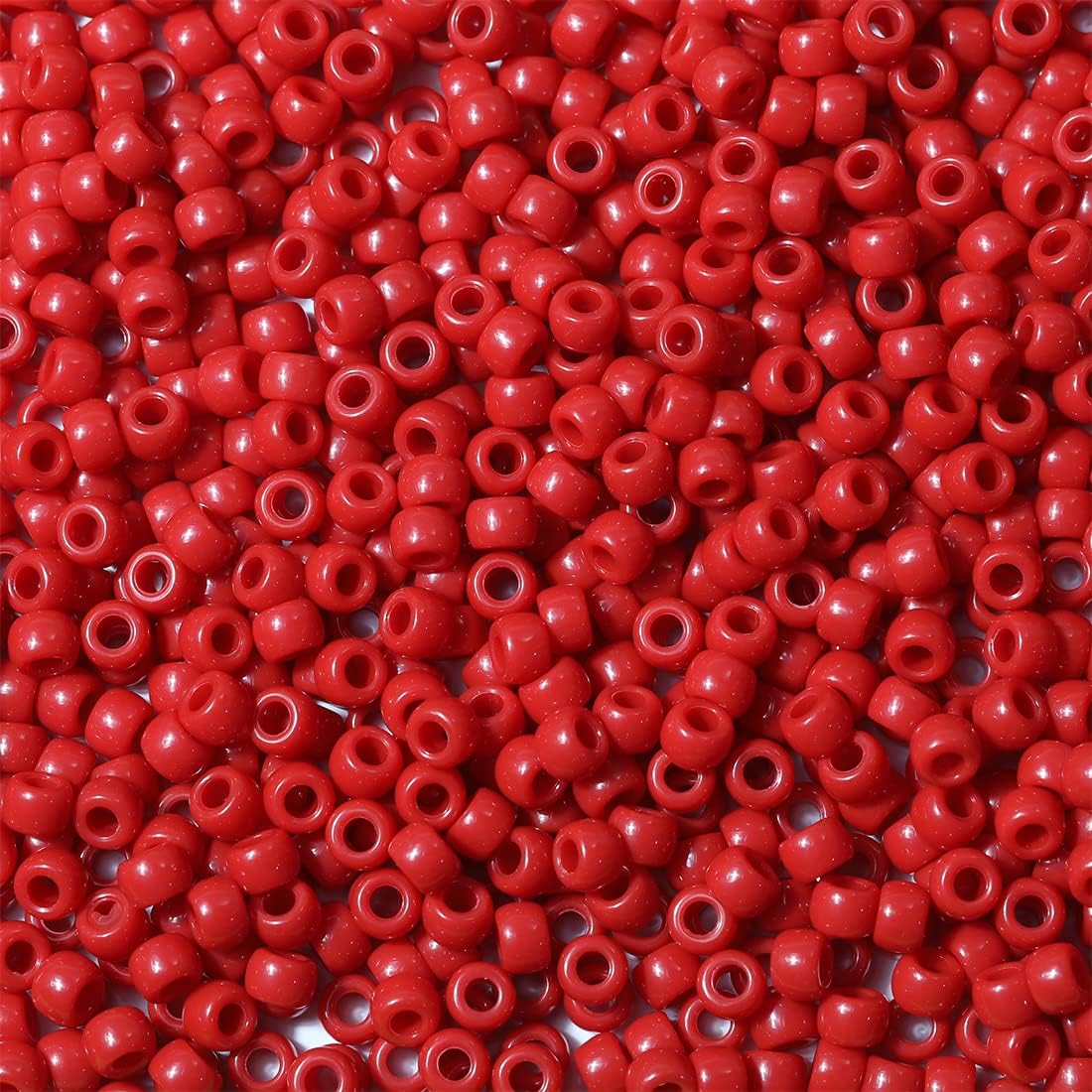 Bala&Fillic 6x9mm Army Green Pony Beads with Smooth Surface 1000pcs Crayon Color Craft Beads (Army Green)