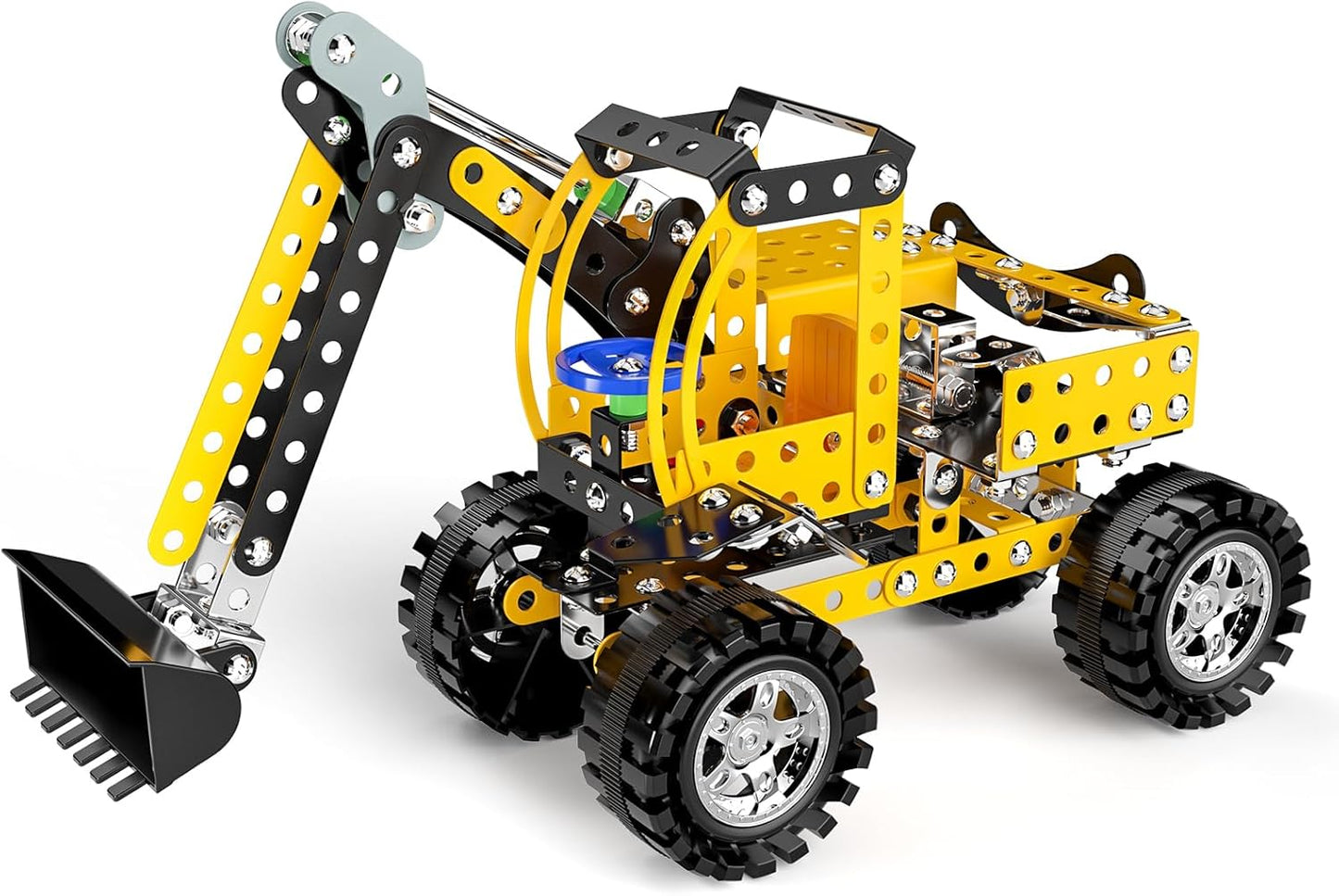 Lucky Doug STEM Building Projects Model Train Set Toys for Boys Kids 8 9 10 11 12 Years Old and Older - 340 PCS DIY Metal Building STEM Toys