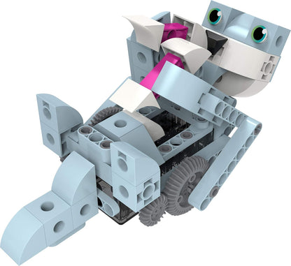 Thames & Kosmos Kids First Robot Pet Shop: Owls, French Bulldogs, Sloths & More! STEM Experiment Kit for Young Engineers | Build 8 Motorized Robots of Cute Animals | Play & Learn with Storybook Manual