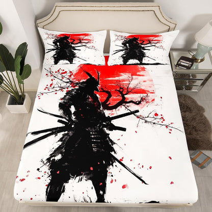 Drum Kit Fitted Sheet,Full Size Rock Music Collections Musical Instruments Theme,Soft Decorative Fabric Bedding Deep Pocket for Children Teens Young Boys Girls,with 2 Pillowcases