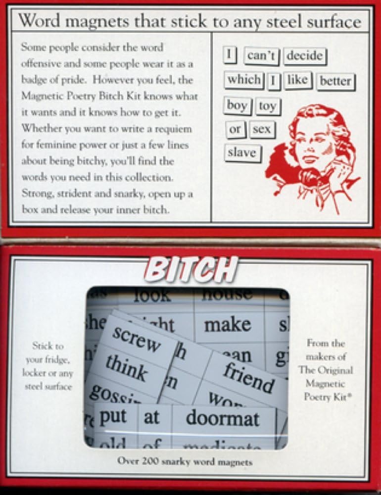 Bitch-Magnetic Poetry Kit