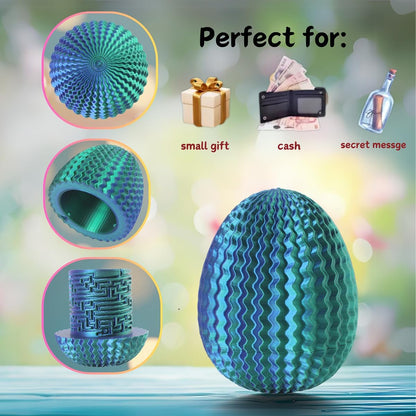 2026 Creative Gift Box: Easter Egg Mystery Puzzle with Hidden Compartment, Reusable Brain Teaser Game for Adults & Kids, Money Gift Ideas for Birthday Christmas Party Celebration