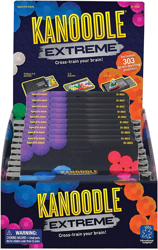 Educational Insights Kanoodle Extreme - 3D Brain Teaser Puzzles for Kids, Spatial Puzzle Games for Adults, Teens and Kids, Problem Solving Toys and Logic Puzzles, Single Player Games