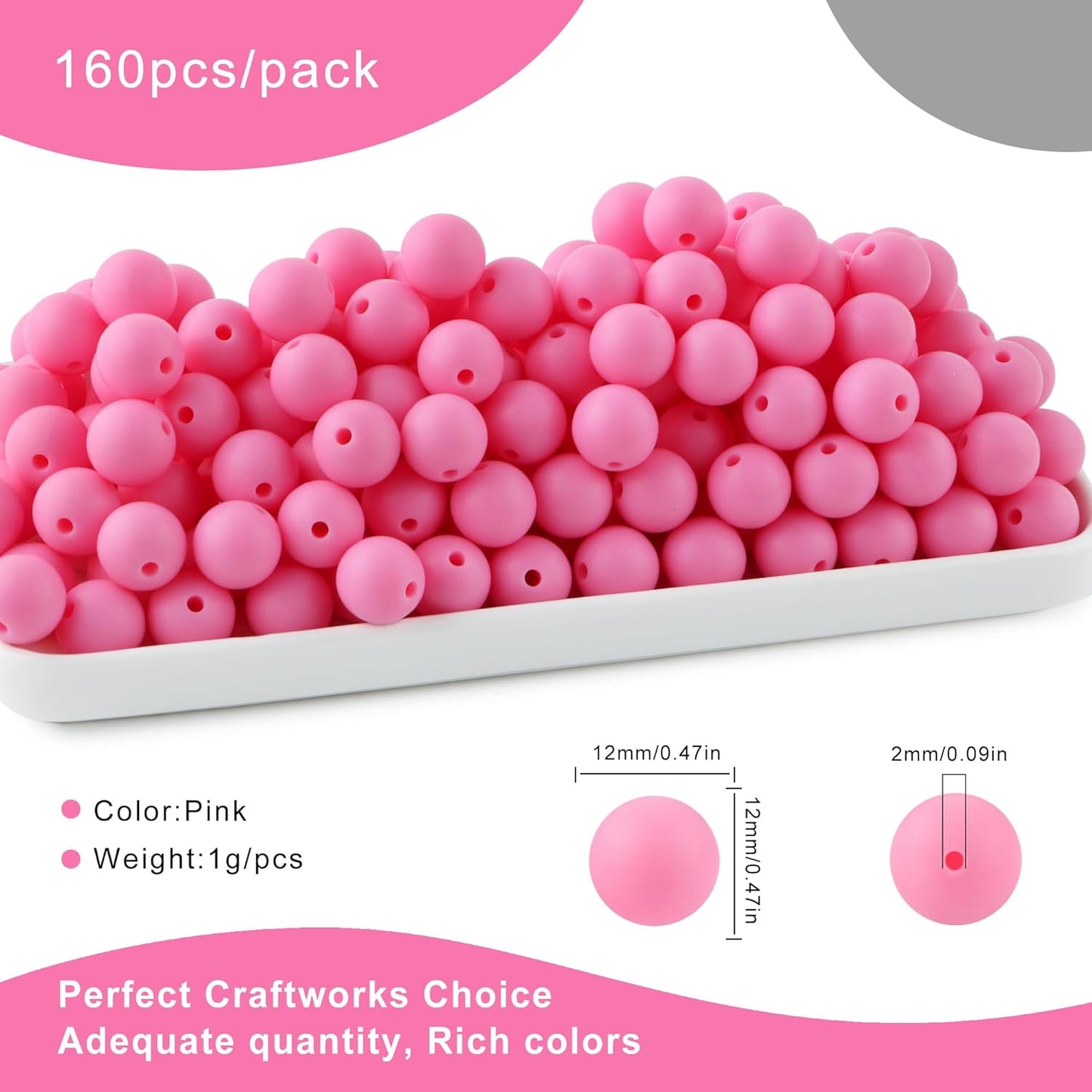 65Pcs 19mm Silicone Beads for Keychain Making Bracelet Necklace, Bulk Round Silicone Beads for Pens（Christmas Green） - Colors A