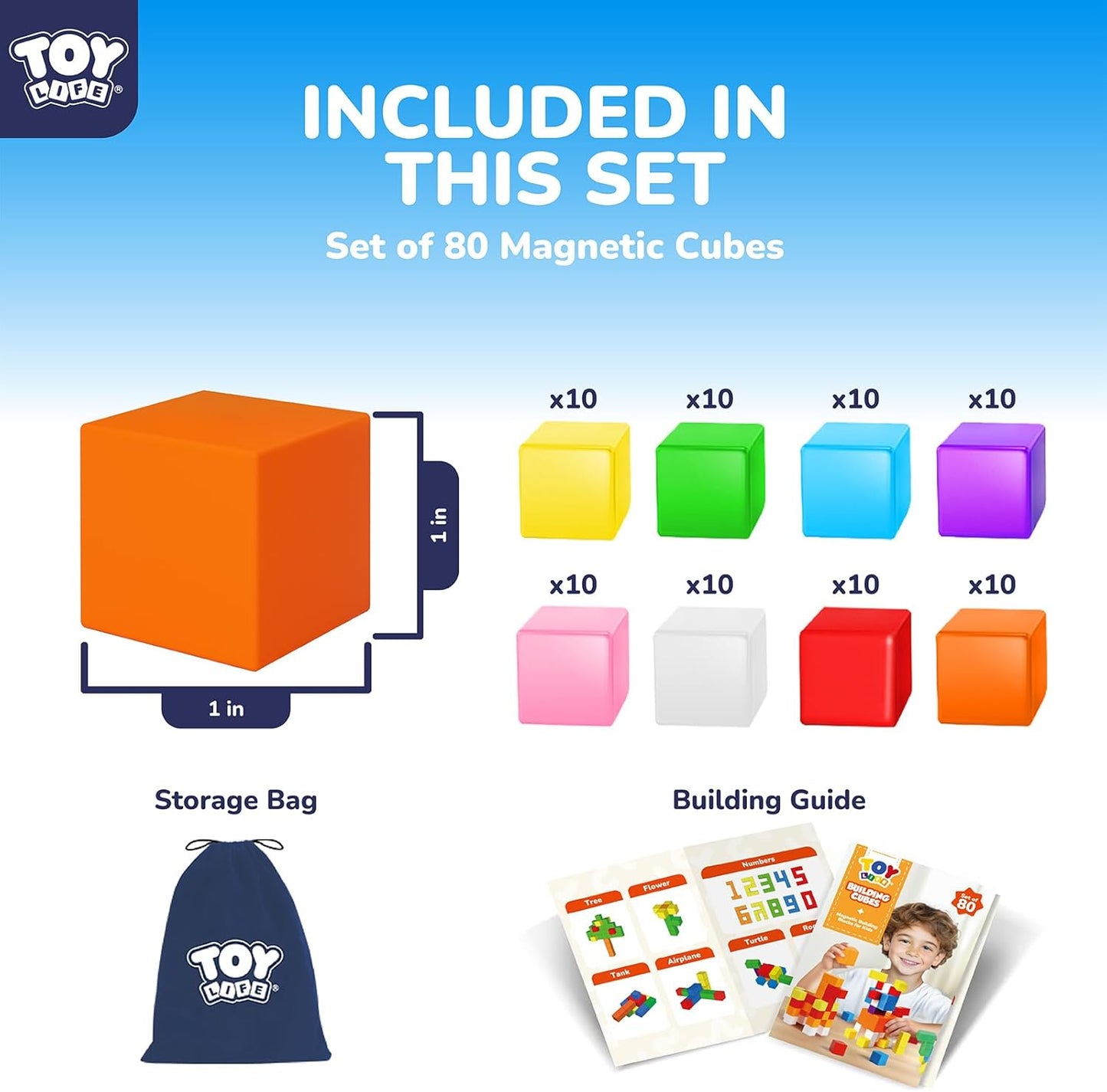 64PCS Magnetic Blocks, Magnetic Building Blocks for Kids Ages 3 4 5 6 Year Old, Magnet Cubes, Autism Montessori Toys, Preschool STEM Educational Sensory Magnet Toys Gifts for Kids 3-5 4-8