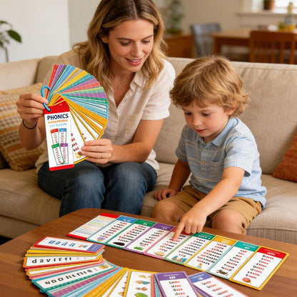 Phonics Word Cards 117 Sound Groups 900+ Rhyming Words, Preschool English Discovery Joy, Rhyming Games Phonics Games Flash Cards for Preschool Kindergarten Homeschool
