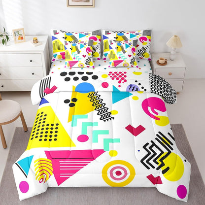 Erosebridal Chemical Equation Bed in a Bag Queen Comforter Set 7 Piece,Chemistry Bedding Sets Science Students Learning Gift Sheet Set with Comforter,Molecular Formula Education Bed Set - Colors A