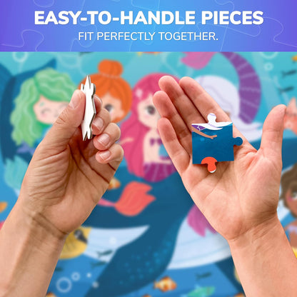 QUOKKA Puzzles for Kids Ages 3-5 - 30 Pieces Puzzles for Toddlers 2-4 - Sea World Learning Jigsaw Puzzles for Kids 4-6 Years Old - Educational Toys for Boy and Girl