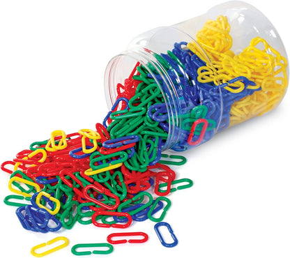 Learning Resources Link 'N' Learn Links - 500 Pieces, Ages 3+, Preschool Supplies, Toddler Toys, Math Manipulatives