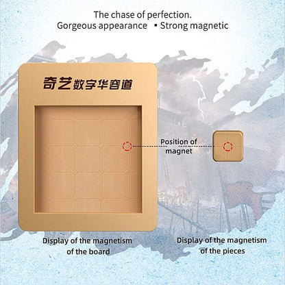 LiangCuber QY Toys 48 Klotski Puzzle Magnetic Sliding Number Puzzle ABS 7x7 Klotski Brain Teasers Toy Tangram Jigsaw Intelligence