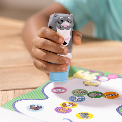 Melissa & Doug Sticker Wow!™ 24-Page Activity Pad and Sticker Stamper, 300 Stickers, Arts and Crafts Fidget Toy Collectible Character – Dog - for Kids Ages 3+ - FSC Certified