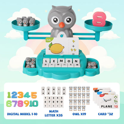 Snugzy Dinosaur Balance Counting Toys Math Game Montessori Toys Learning Games for Kids Educational Toy Gifts for Boys Girls Age 5-7