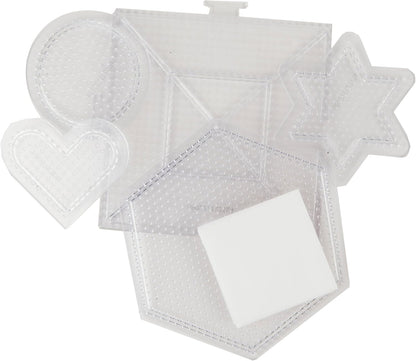 Perler Beads Large Square Pegboards for Kids Crafts, 4 pcs