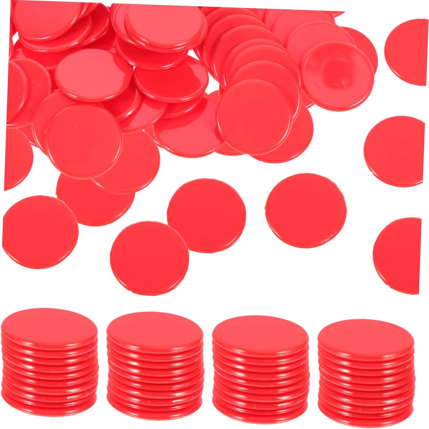 BESPORTBLE Bingo Counting Chips Game Markers for Smooth Surface Counting for Math Learning and Grouping Activities