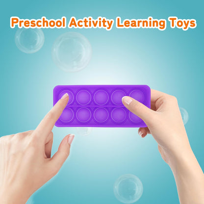 Ten Frame Popper, Math Fidget Sensory Counting Toys, Educational Toy for Kids Classroom Group Learning Activities(Pack of 12)