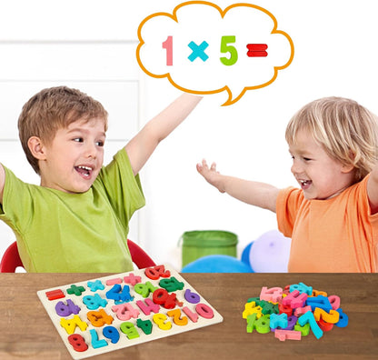 Shape Puzzles Wooden Puzzles for Toddlers, Peg Puzzle Educational Shape Sorter Toys Wooden Shape Board Puzzles, Preschool Learning Educational Toy for Baby Girls Boys