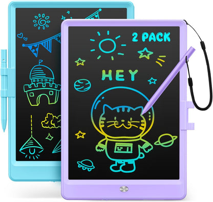 Kidopire LCD Writing Tablet, 2Pack Reusable Drawing Pad for Kids, Colorful Doodle Board Kid Drawing Tablet, Educational Toddler Girl Toys, Birthday Gift Ideas for 3 4 5 6 7 8 Year Old Kids