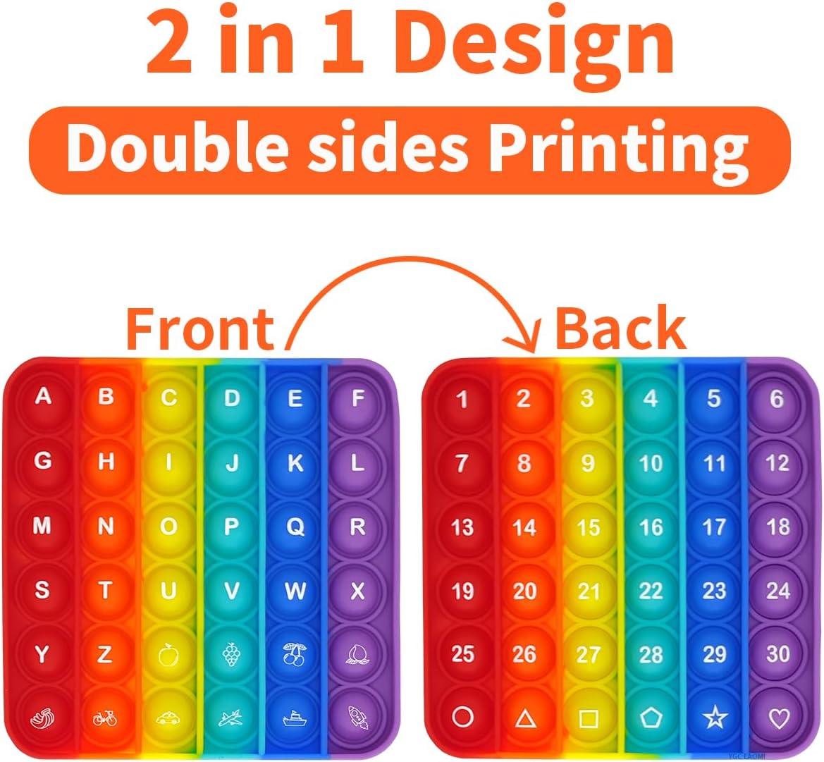 12x12 Multiplication Chart Pop Toy Board, Math Games for Kids, Educational Math Manipulatives, Classroom Learning Supplies, Stress Relief Fidget Toy for Kids & Adults with Anxiety