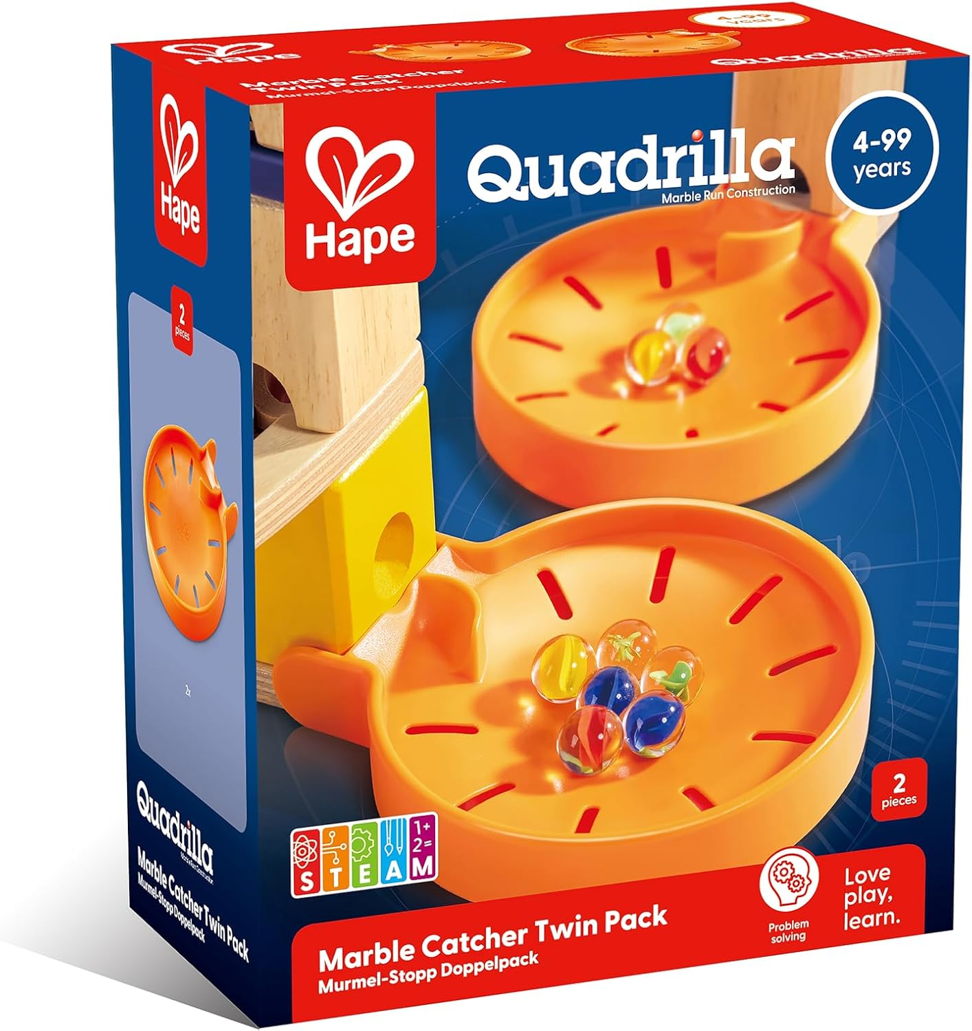 Hape Quadrilla Marble Catchers Trays (Set of 2)