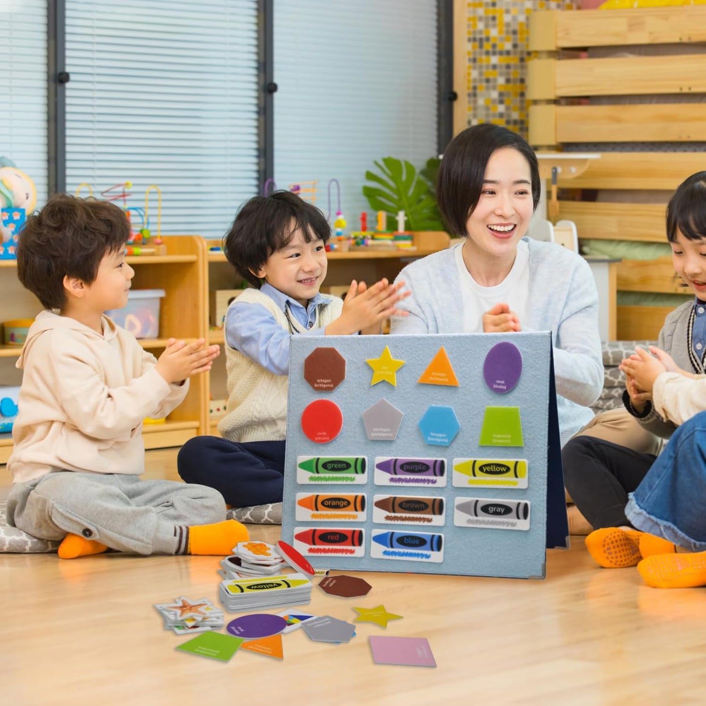 CHEFAN Felt Ten-Frame Set Math Manipulative Counter for Elementary, Numbers Learning Counting Toy for Kids, Montessori Math Educational Game, 2 Ten Frames & 162PCS for Kindergarten, 3+ Years Old