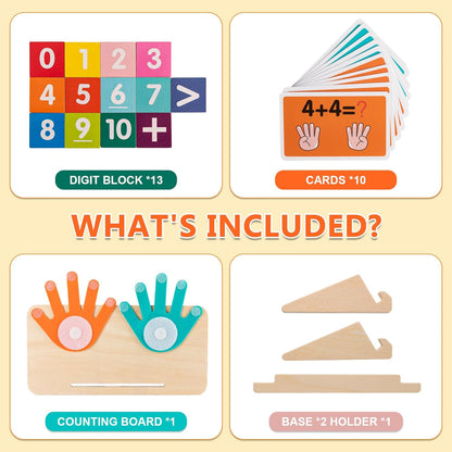 GUEETIC® Preschool Learning Toys for Toddlers 3-4, Educational Math manipulatives Number Counting Blocks for Kids, Montessori Toys for 3-5 Year Old Boys Girls Birthday Gifts