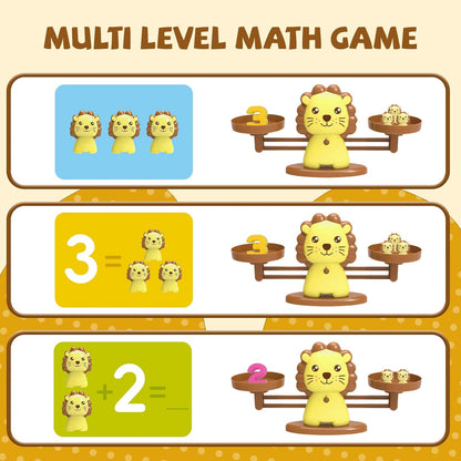 Snugzy Frog Balance Counting Toys, Number Counting Scale Games for Kids Cool Math Learning Games for Boys and Girls Preschool Kindergarten Learning STEM Montessori Educational Toys for 3+ (93 PCS)