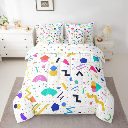 Erosebridal Chemical Equation Bed in a Bag Queen Comforter Set 7 Piece,Chemistry Bedding Sets Science Students Learning Gift Sheet Set with Comforter,Molecular Formula Education Bed Set - Colors B