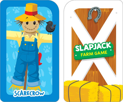 School Zone Get Ready Game Cards Three-Letter Words & Slapjack Farm 2-Pack: 108 Flash Cards, Preschool, Kindergarten, Spelling, Farm Animals, Word-Picture Association, Matching, Ages 4+