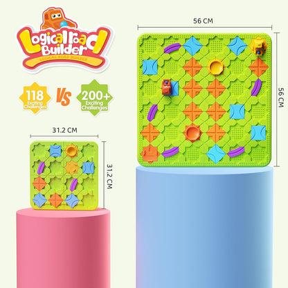 Kids Board Games Learning Toys, STEM Educational Logic Kits with 200+ Challenges & 4 Difficulty Levels, Brain Puzzles Maze Games for Boys Girls Ages 3-10 Birthday Gifts