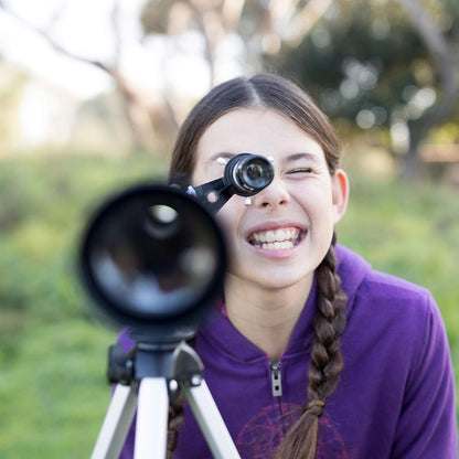 Educational Insights GeoSafari Vega 600 Telescope - Beginner Telescope for Kids, Kids Planet Viewing, Astronomy and Stargazing, STEM Learning, Telescopes for Beginners, Explore Space, Moon, & Stars