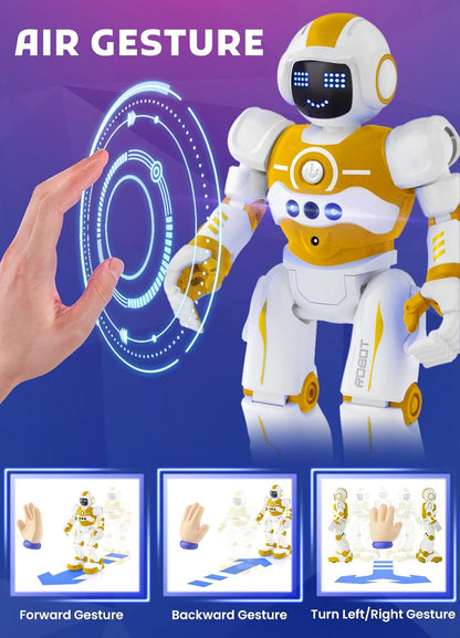 Robot Toys for Kids,Programmable Remote Control Smart Walking Dancing Robot Toy with Gesture & Sensing for Age 4 5 6 7 8 9 10 Year Old Boys for Birthday Present