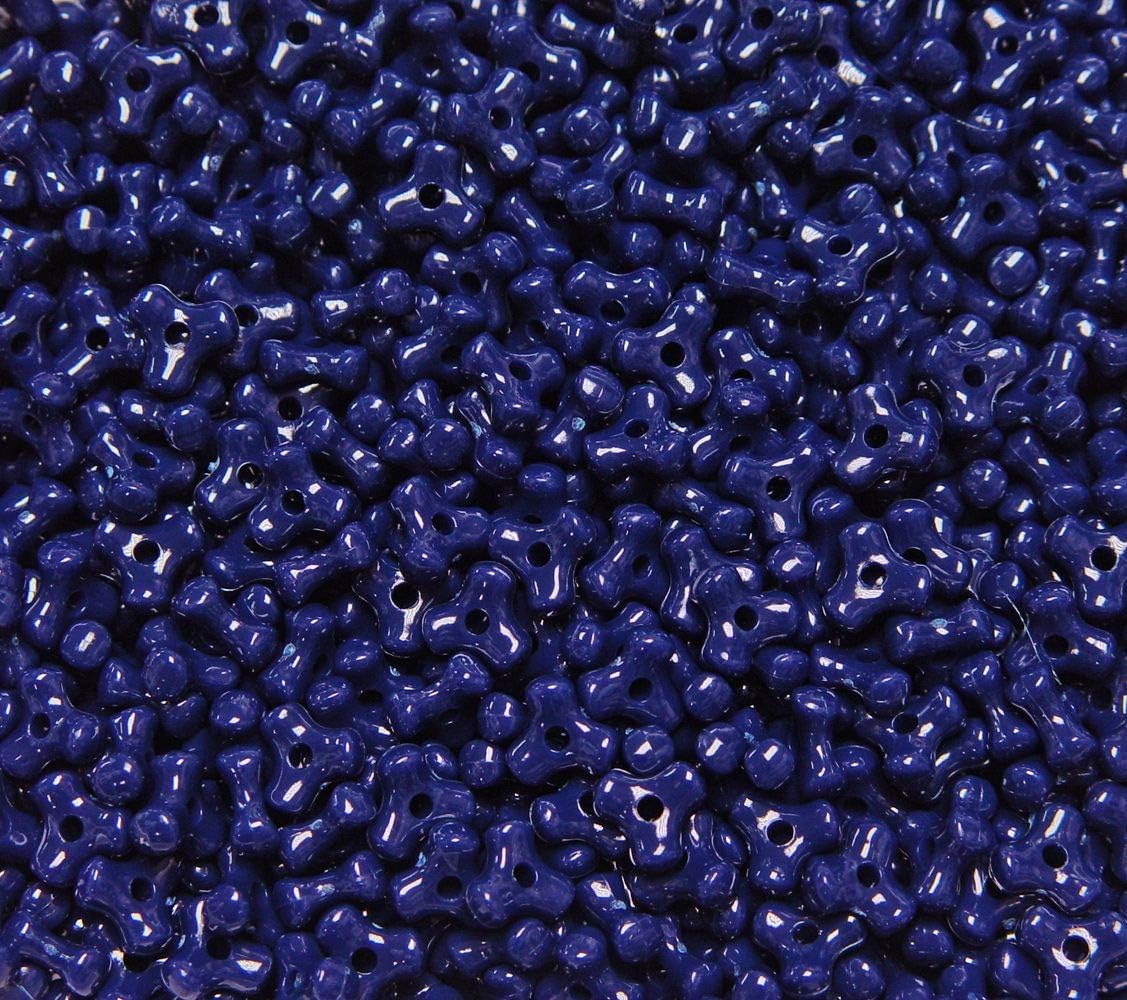 Tri Beads, Easy-to-Use Reusable Jewelry Making Supplies for Art, Craft Decorations & More, 11 mm Bracelet Beads, Crafted in The USA, Neon Yellow, 500 pcs (Pack of 1)