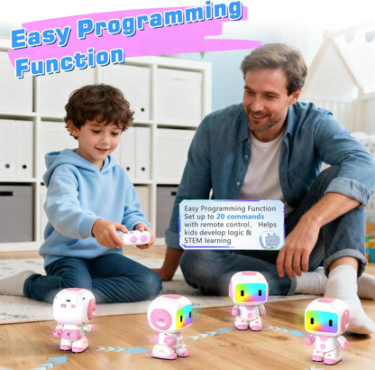 Robot Toy for Kids,Remote Control Robots with Smart Interactive Dancing, Programmable Toy, Rechargeable Robots Toys for Age 3-8 Year Old Boys and Girls Christmas Birthday Gift Present Blue