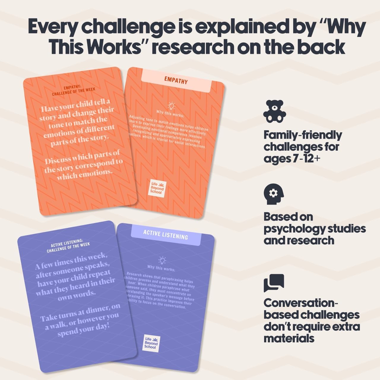 Building Resilience 52 Challenge Conversation Cards for Kids & Parents | SEL Emotional Intelligence | Social Emotional Learning Activities | Life Skills Classroom Must Haves | Teachers & Counselors