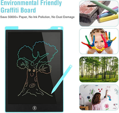 EooCoo Toddler Boy Toys, Kids Gifts, 10 Inch LCD Writing Tablet, Drawing Pad, No Mess Coloring Books for Kids, Travel Games, Gifts for Boys 4-6, Educational Toys for 3 4 5 6 7 Years Old Boys and Girls