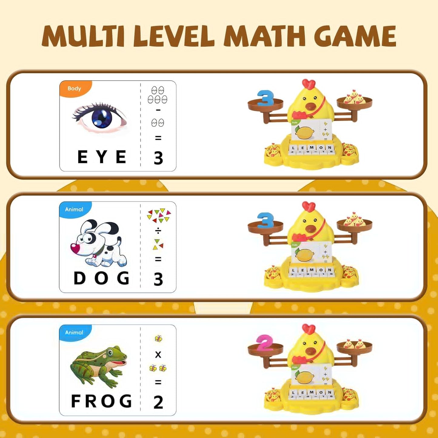 Snugzy Dinosaur Balance Counting Toys Math Game Montessori Toys Learning Games for Kids Educational Toy Gifts for Boys Girls Age 5-7