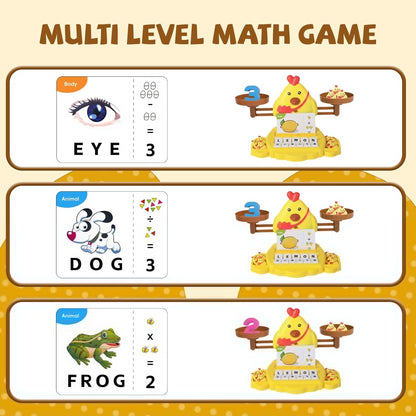 Snugzy Dinosaur Balance Counting Toys Math Game Montessori Toys Learning Games for Kids Educational Toy Gifts for Boys Girls Age 5-7