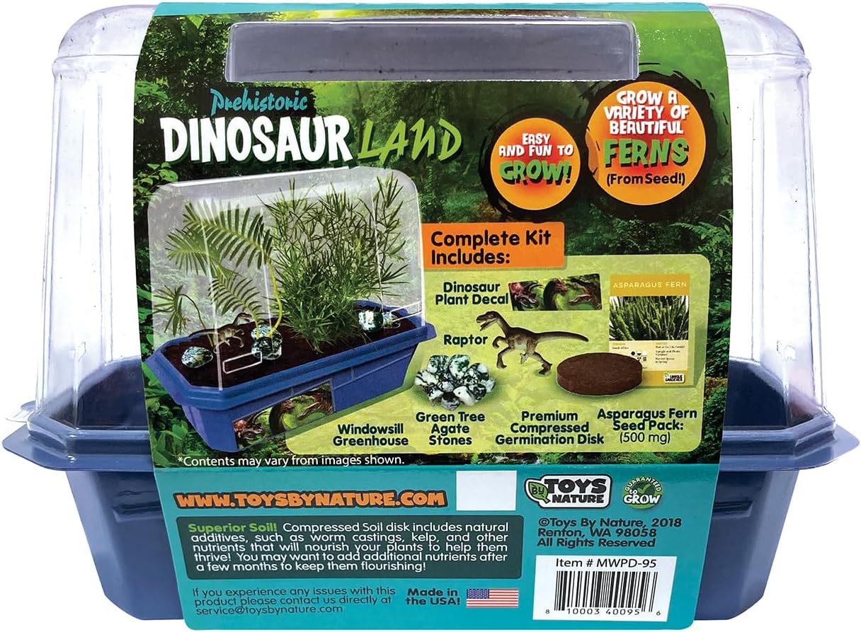 Toys By Nature Miniature Worlds Terrifying Venus Flytrap Terrarium Starter Kit for Kids and Adults, Watch Indoor Carnivorous Fly Traps Grow! Just Add Water! (Frightening Flytraps)