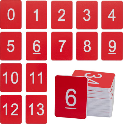 StayMax Rectangle Plastic Numbered Tags Number Disc Number Token (0-25, Blue)