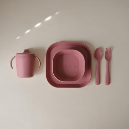 mushie Dinnerware Cups For Kids | Made in Denmark, Set of 2 (Ivory) - Colors B